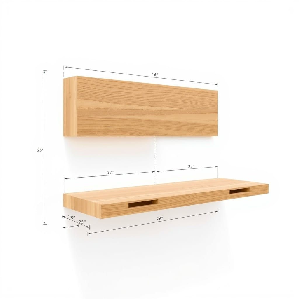 Modern Minimalist Wooden Furniture Design in Technical Drawi...