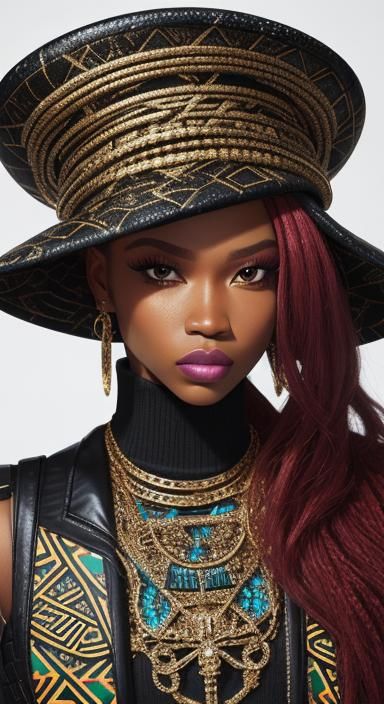 Bianca Belair Bust Portrait in Pop Art Style