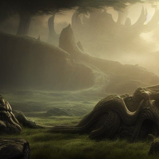 Ragnarok: Death of Norse Gods in Ethereal Concept Art