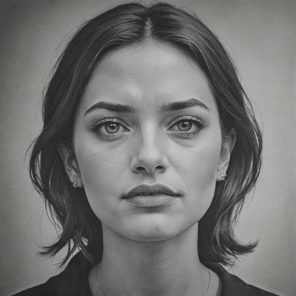 Woman's Duality: Love and Hate in Vivid Colors