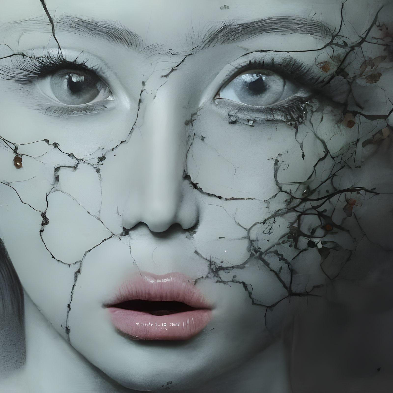 Dreamy Portrait in Ultrarealistic Style