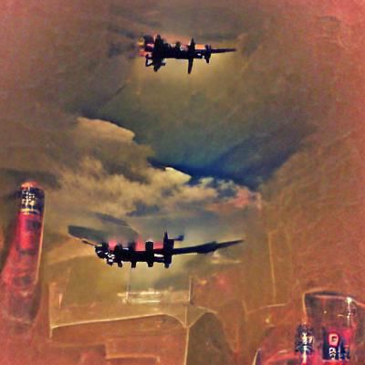 Lancaster Bomber in Flight
