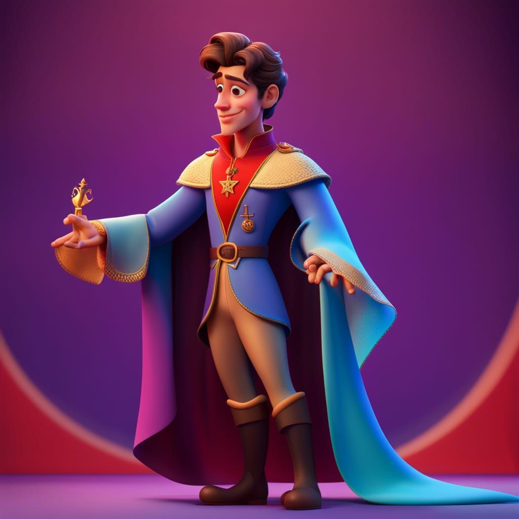Spanish Disney Prince Concept Art in 3D