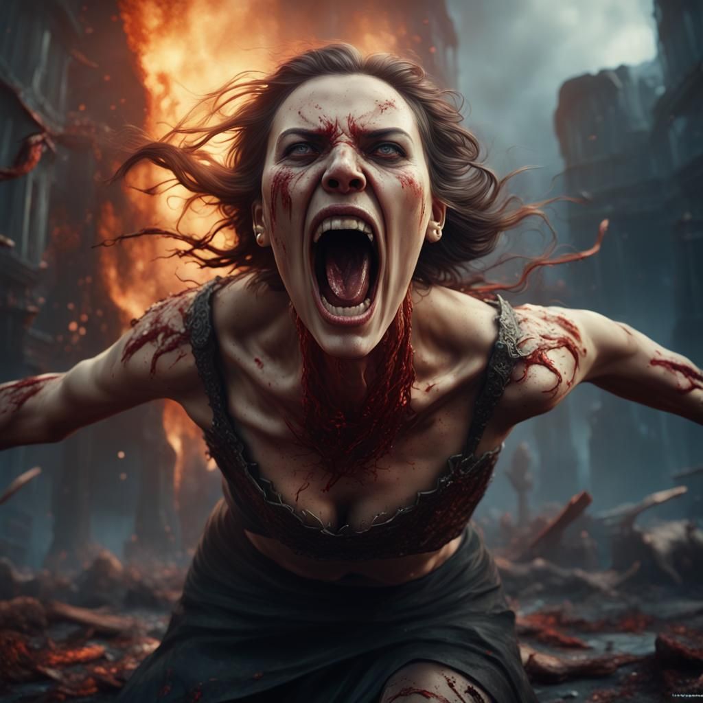 Grief: A Woman's Anguish Over Loss