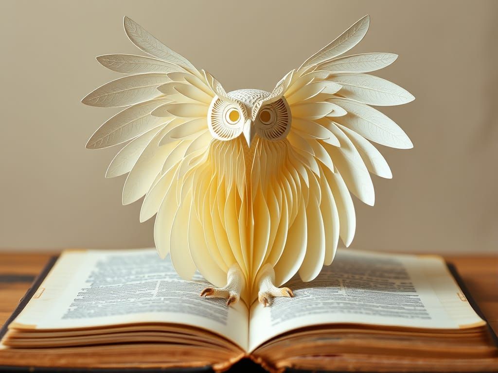 a vintage hardback book with aged, golden edges. Its folded ...