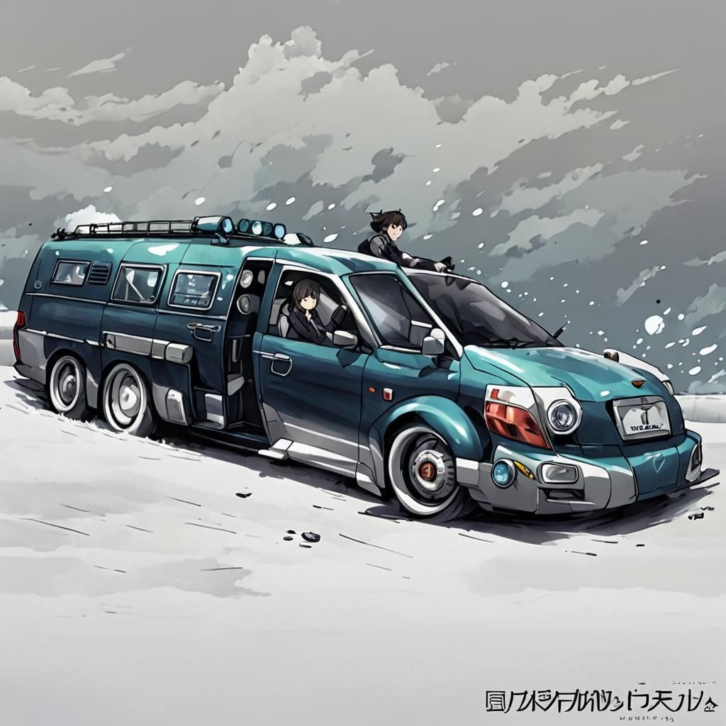 Anime Style Vehicle Illustration