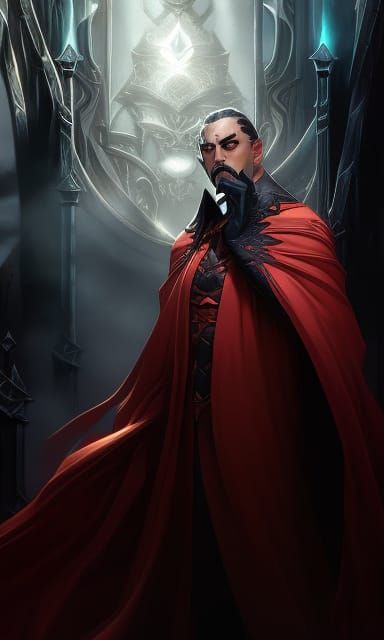 Gomez Addams as God of the Underworld: Concept Art