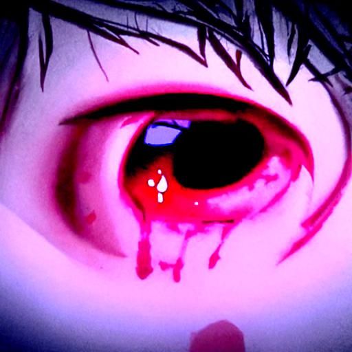 Eye Crying Blood: A Dramatic Close-Up