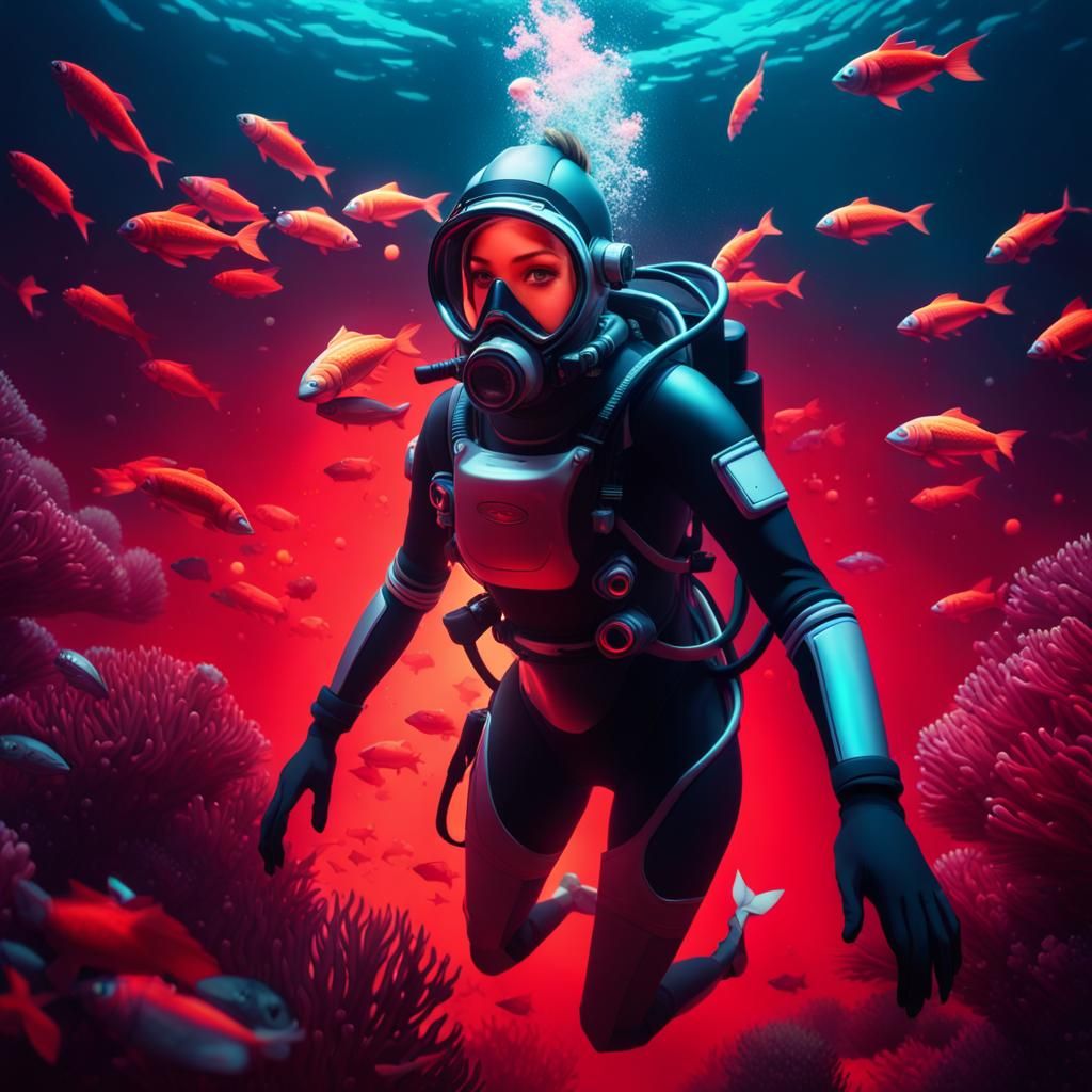 Scuba diving on an unknown world...