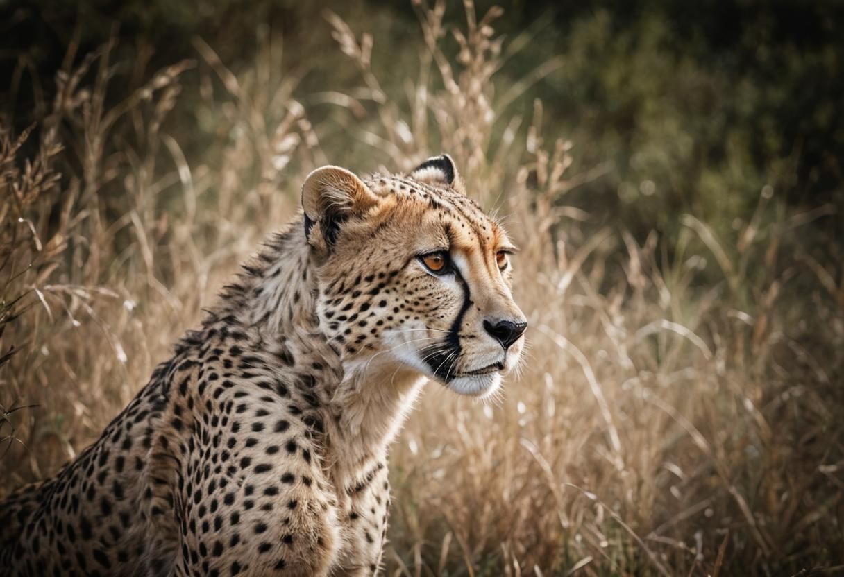 Cheetah Running: Wildlife Photography in Savannah