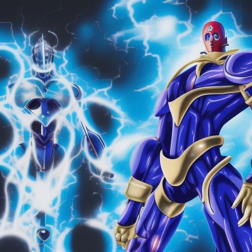 Pepsiman and PepsiWoman in Anime Style