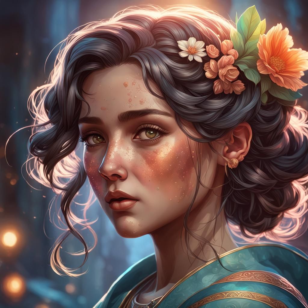 Hyperdetailed Portrait with Dynamic Lighting