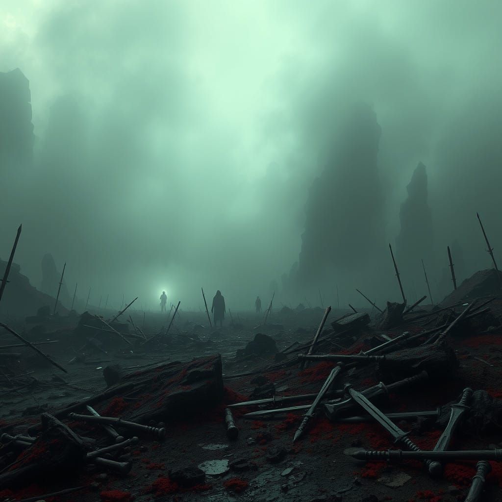 Haunted Battlefield in a Sickly, Eerie Light