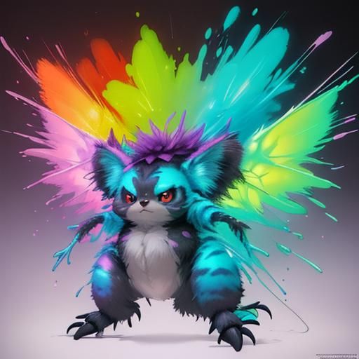 high quality 3 d render hyperrealist very cute multipastel d...