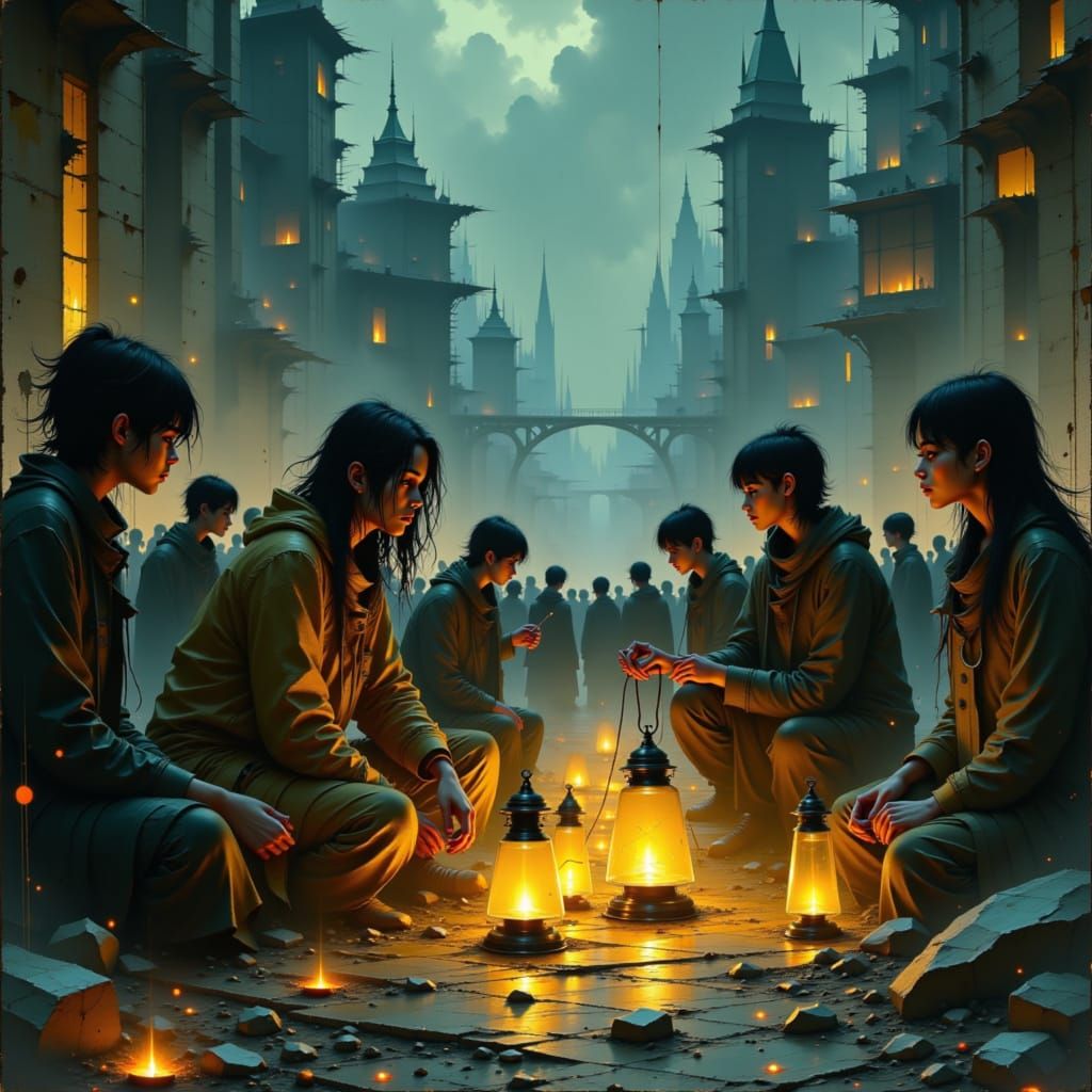 Post-Apocalyptic Lantern Light: Gritty Realism