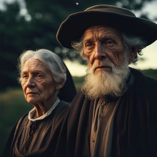 Puritan Settlers: A Moment of Devotion