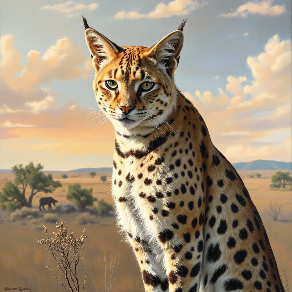 Kalahari wildcat in southwest Africa #4