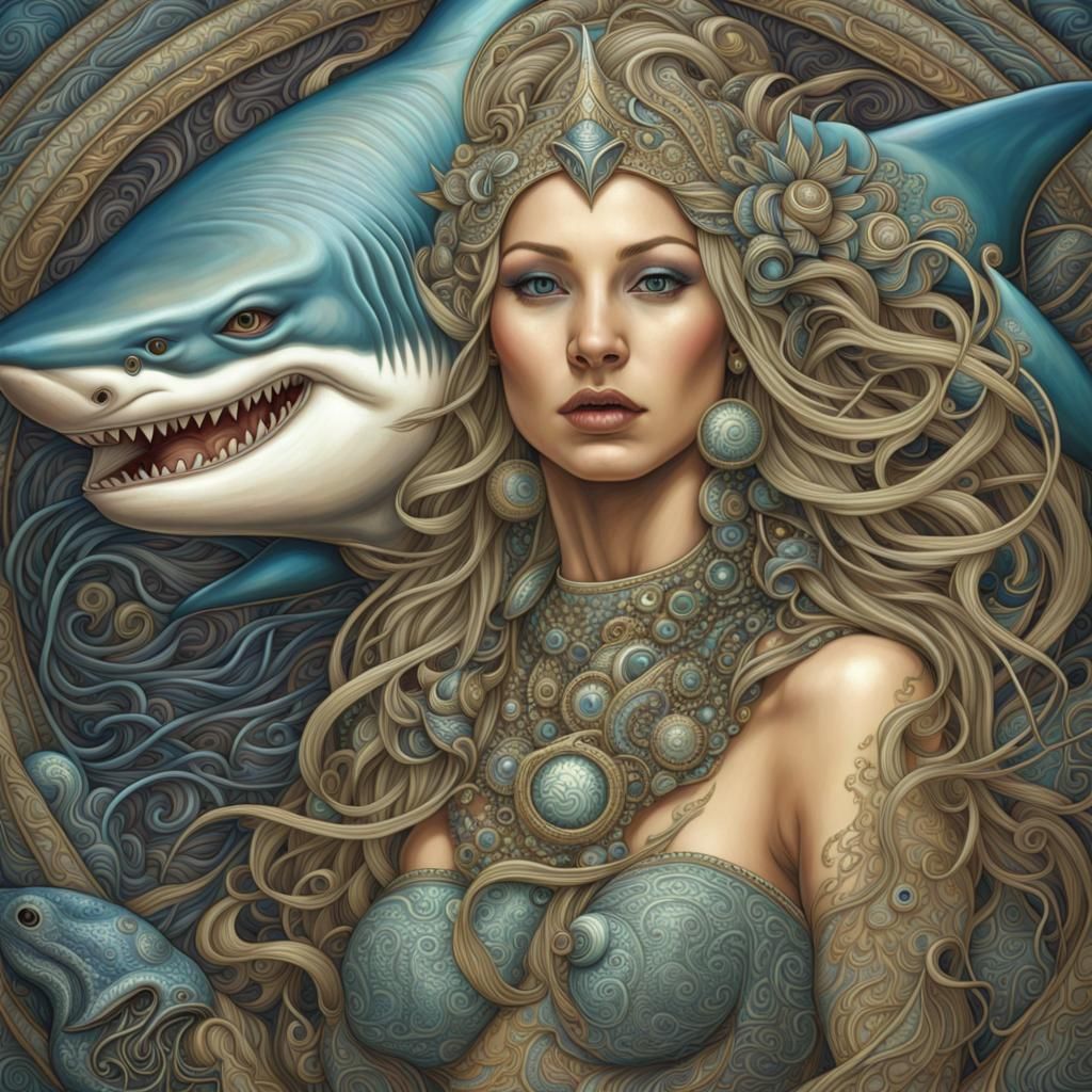Shark Goddess in her Cosmic Kingdom