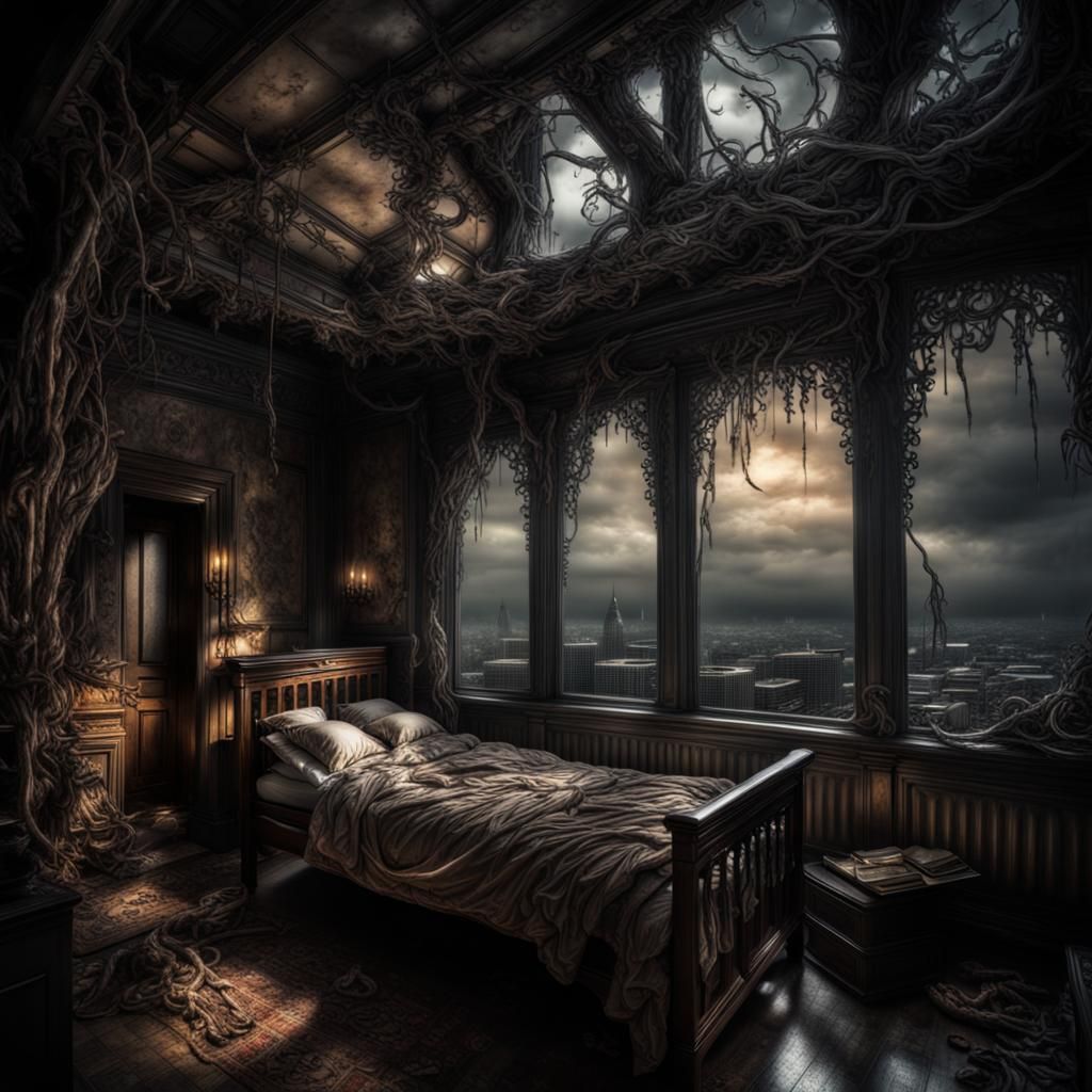 Intricate Nightmares in Hyperrealistic Style