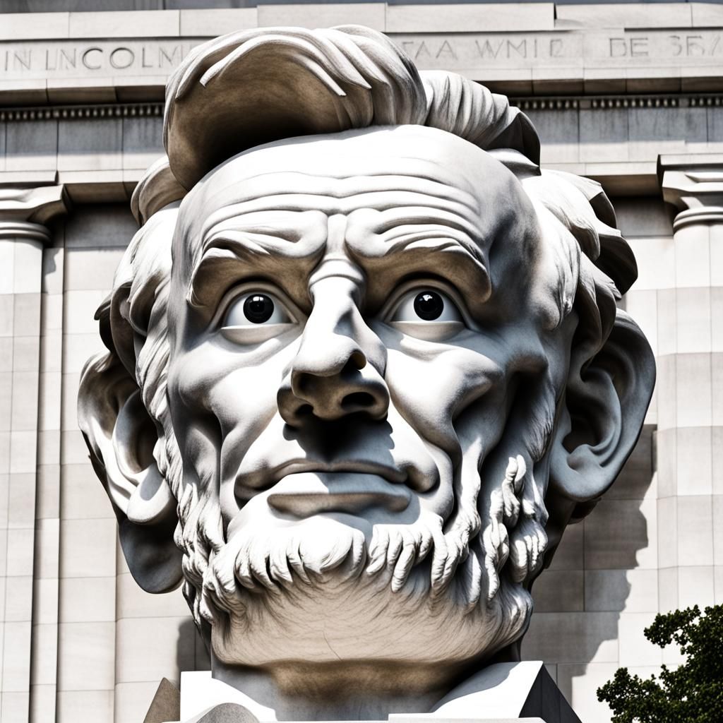 Lincoln Memorial Statue Gets Googly Eyes