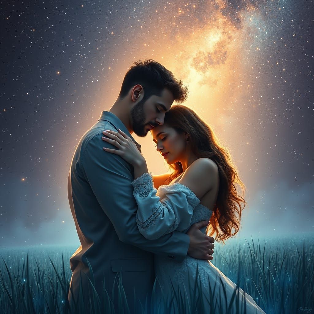 Ethereal Love in Cosmic Intimacy