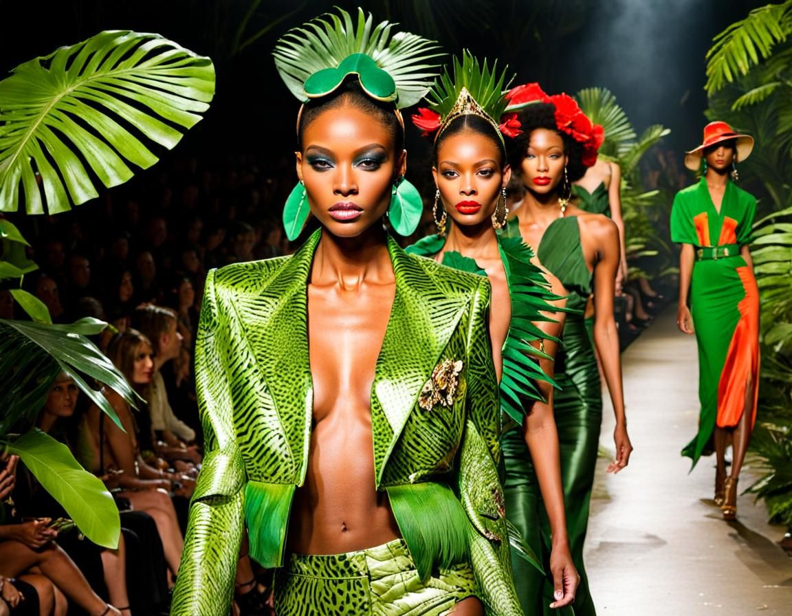 Jungle Runway: Glamour Meets Carnivores