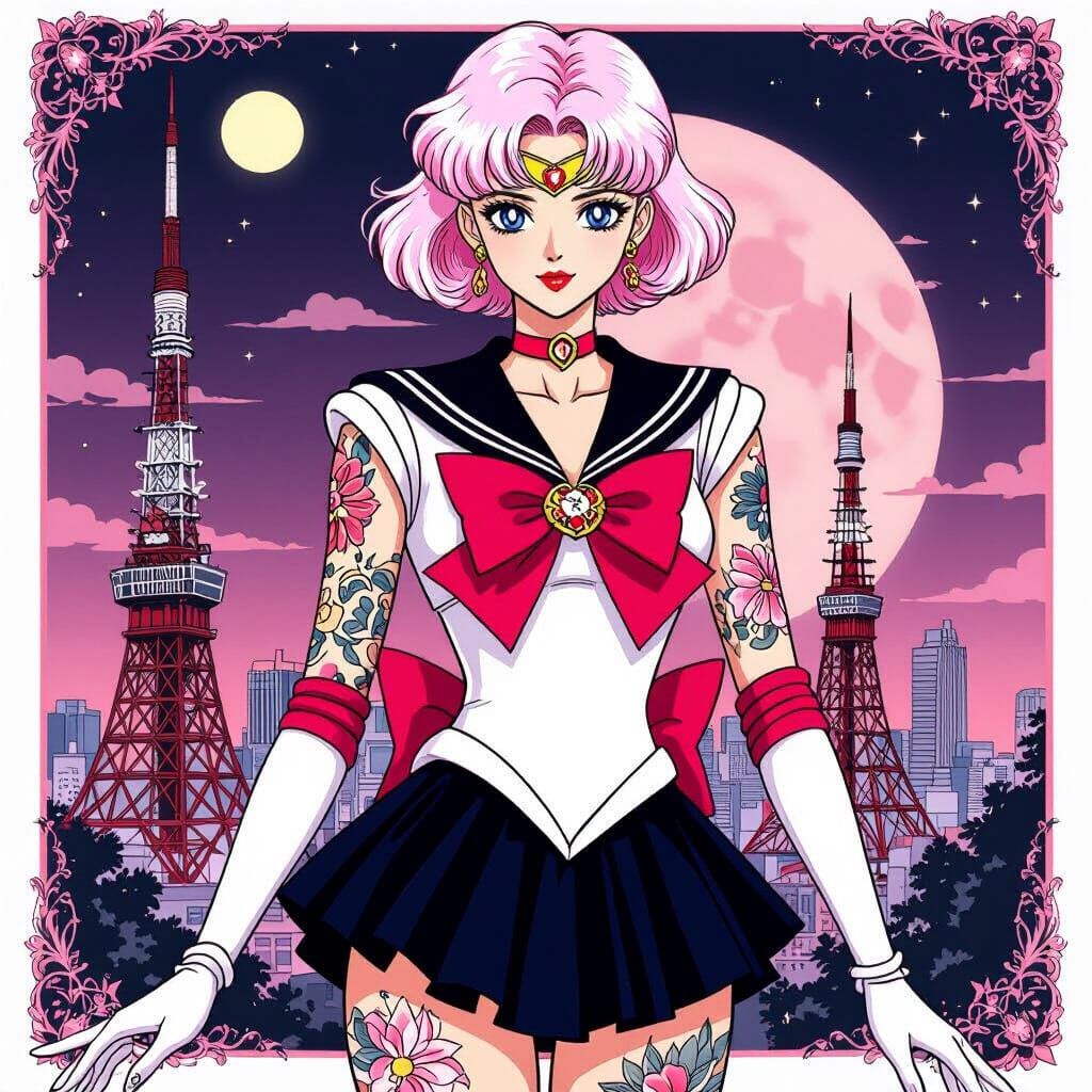 Sailor Scout Irezumi: a Sailor Moon Manga Character