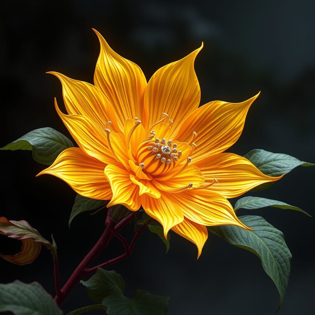 A stunning silhouette art piece by Lu Jianjun, featuring a g...