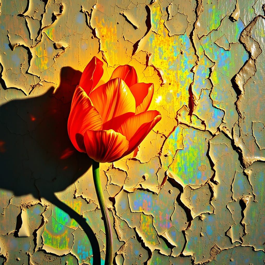 Whispers of Ephemeral Beauty in Vibrant, Iridescent Hues