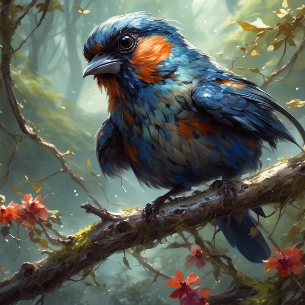 Realistic Bird Generated with LoRA Model