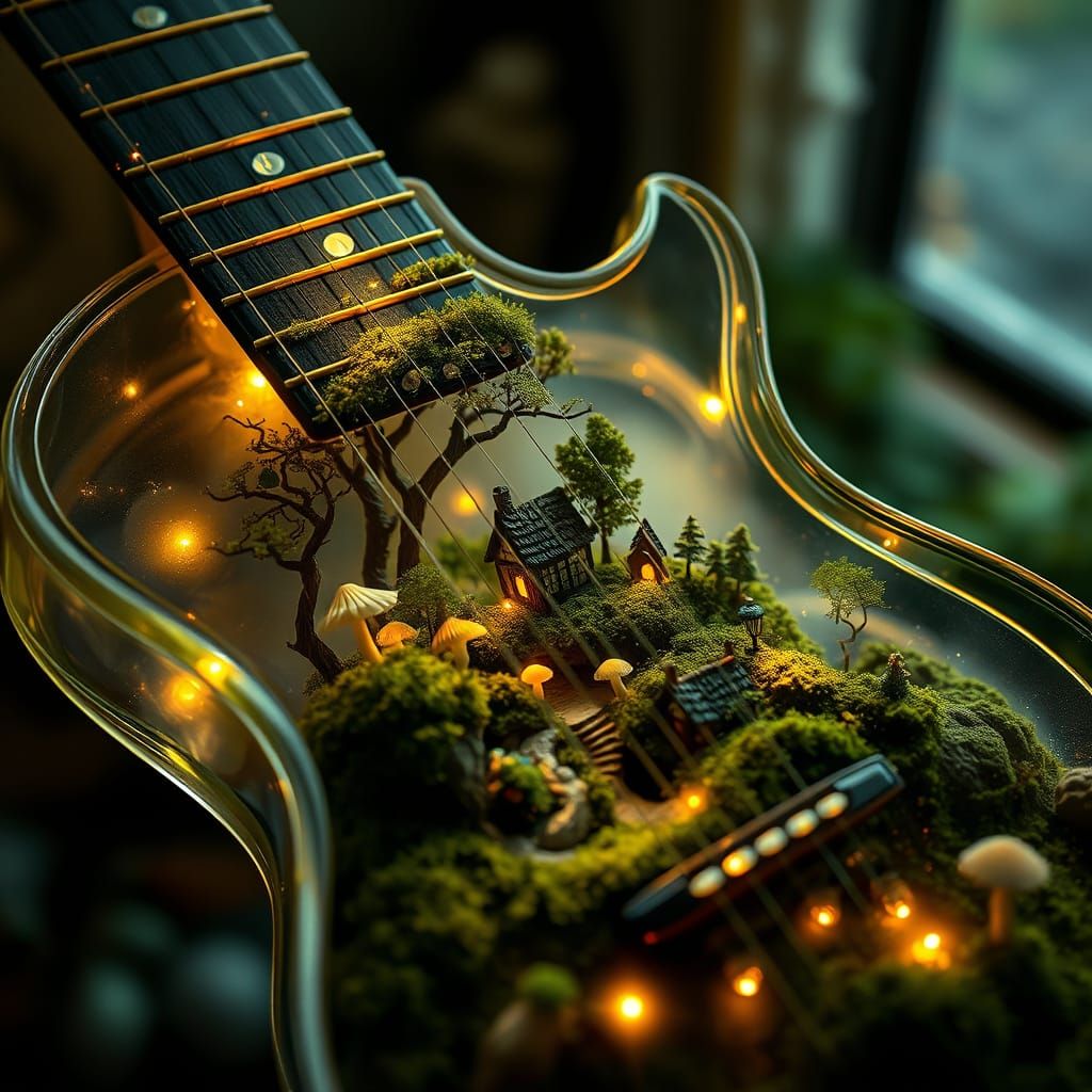 a glass guitar