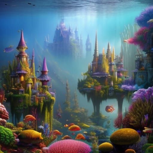 Fairytale underwater castle Starter Image