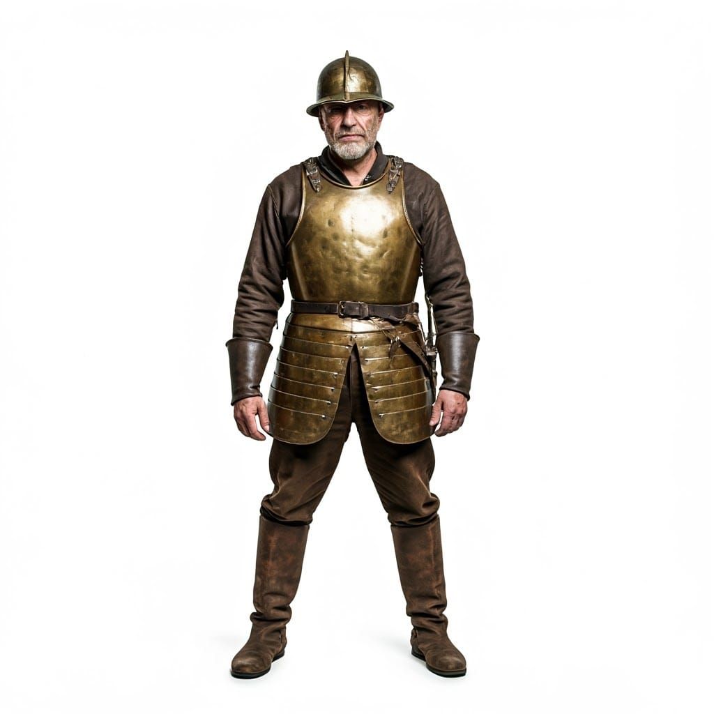 Battle-Hardened Warrior Stands Firm in Dramatic Film-Still S...