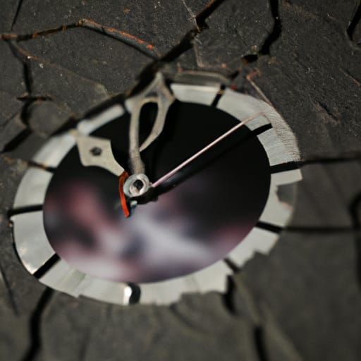 Creepy Cracked Clock at Night: Professional Photography