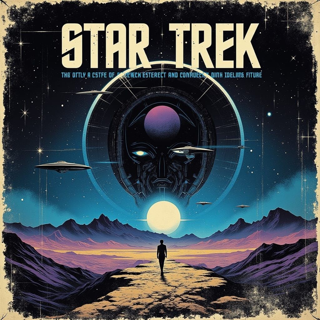 Star Trek Nightcafe Generation Movie Poster