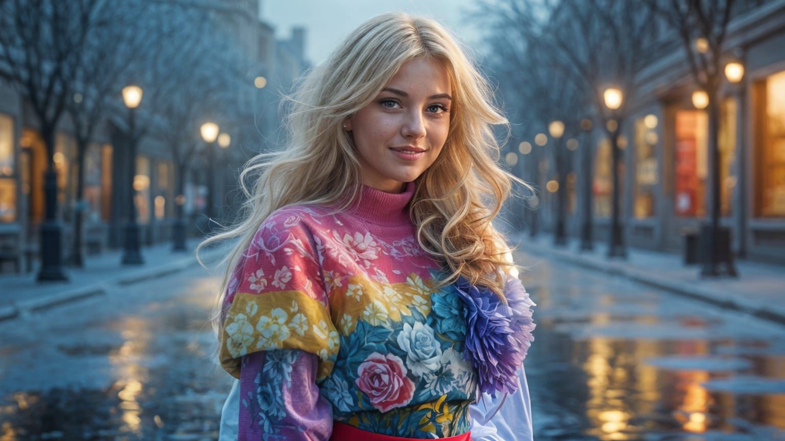 A Young Blonde Woman