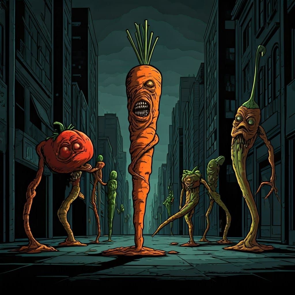 Mutated Vegetables Terrorize City in Japanese Horror Manga S...