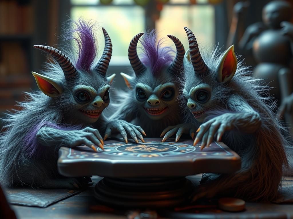 Cute Monsters Play RPG Board Game in CGI