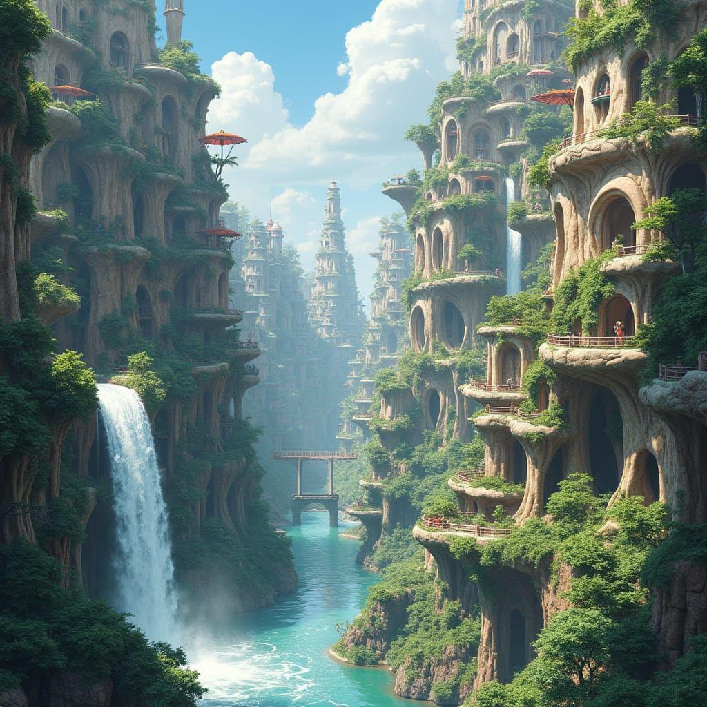 Organic Cityscapes: Surreal Architectural Masterpieces