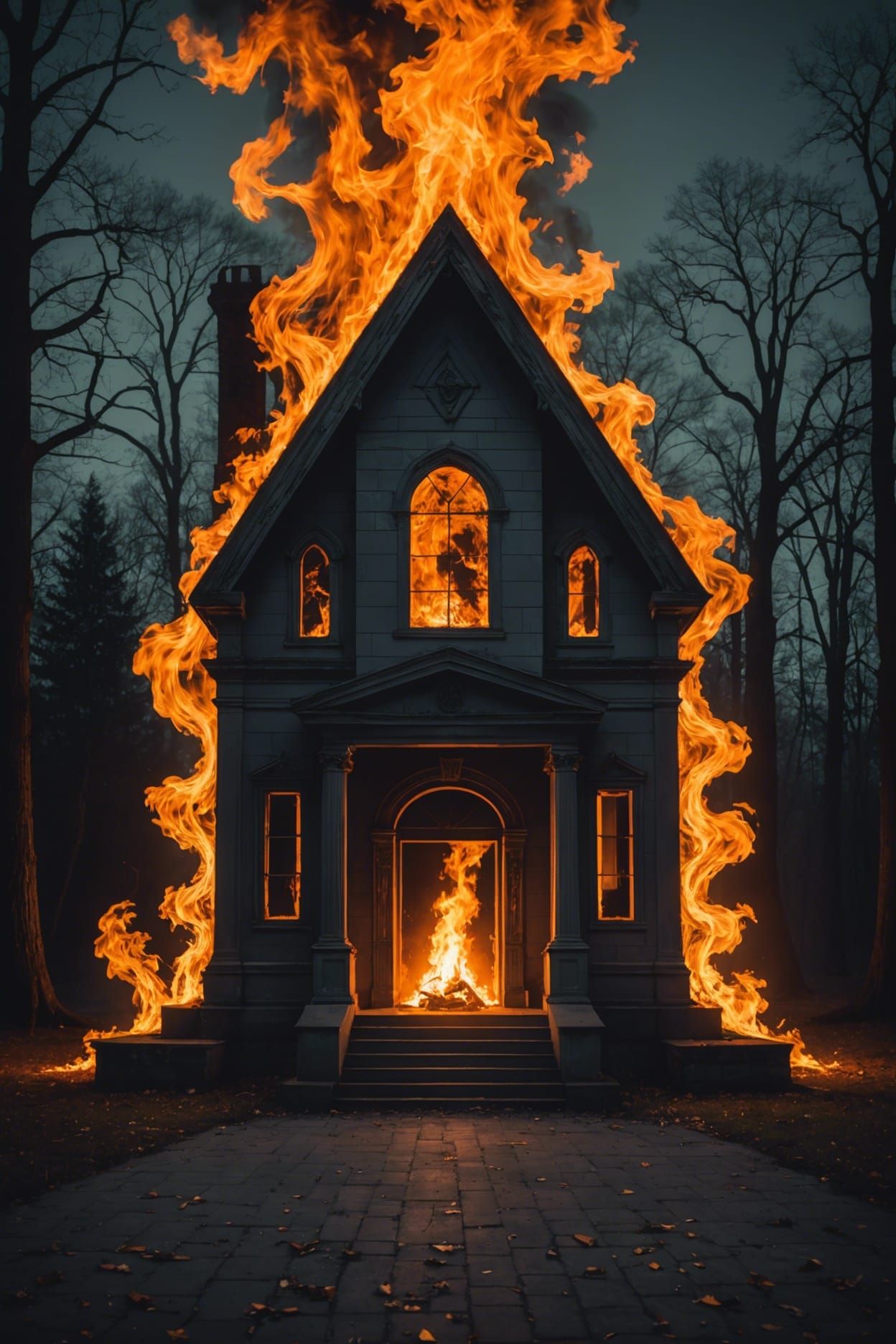 Fire, geometry, haunted.