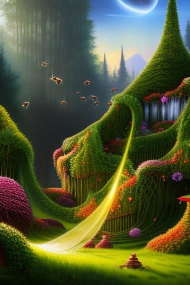 Honeybee hive garden