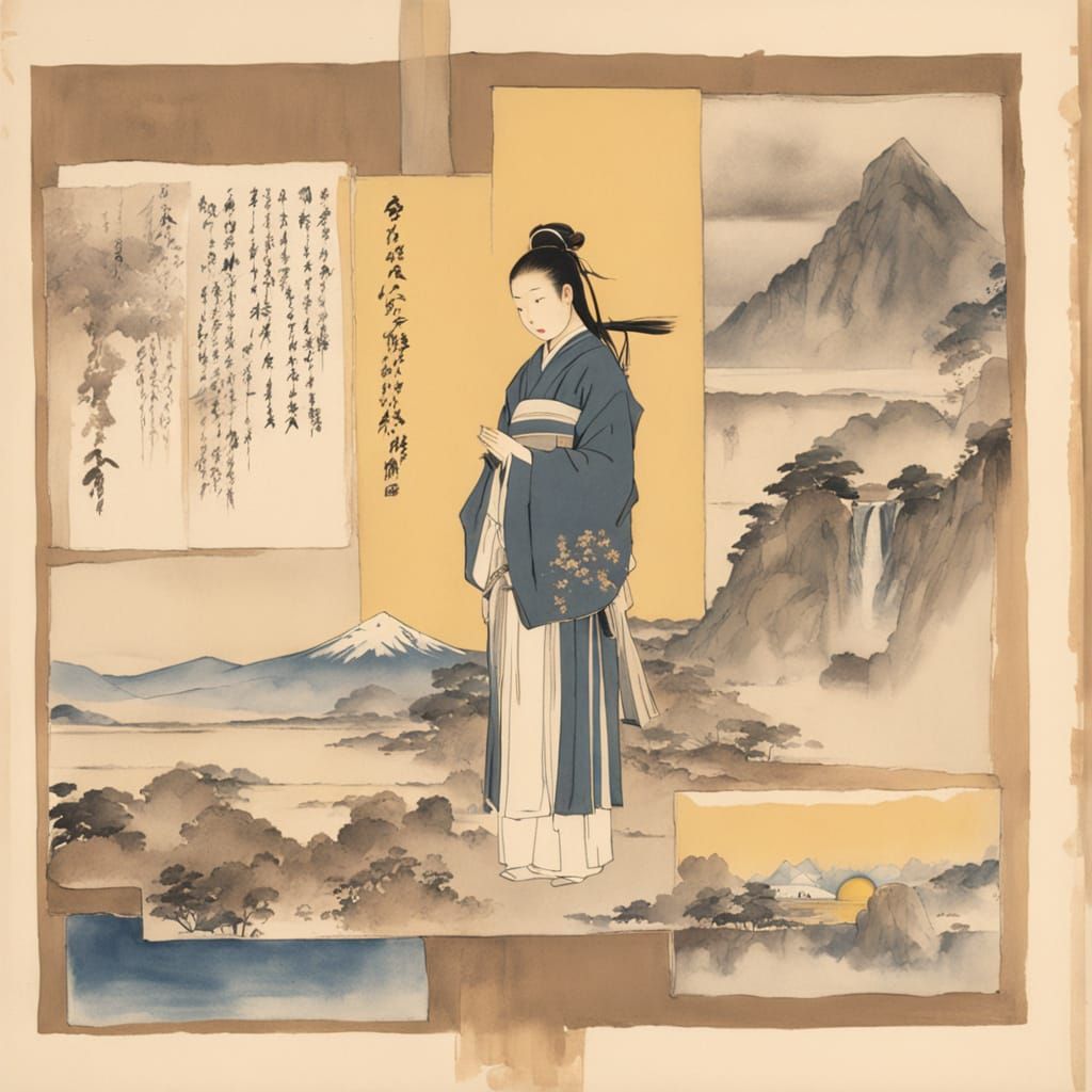 Double Exposure: Indigenous People and Watercolor Landscapes