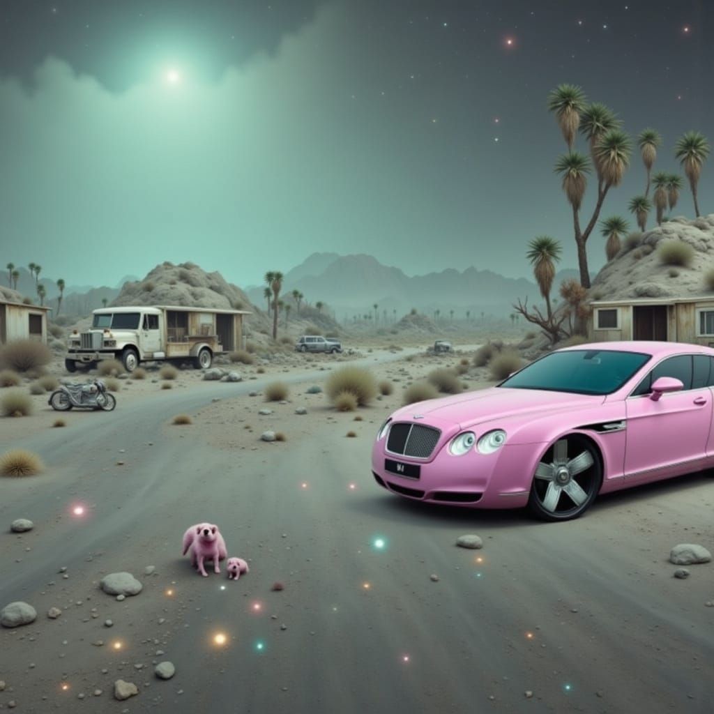 Paris Hilton in Slab City: Biomechanical Surrealism