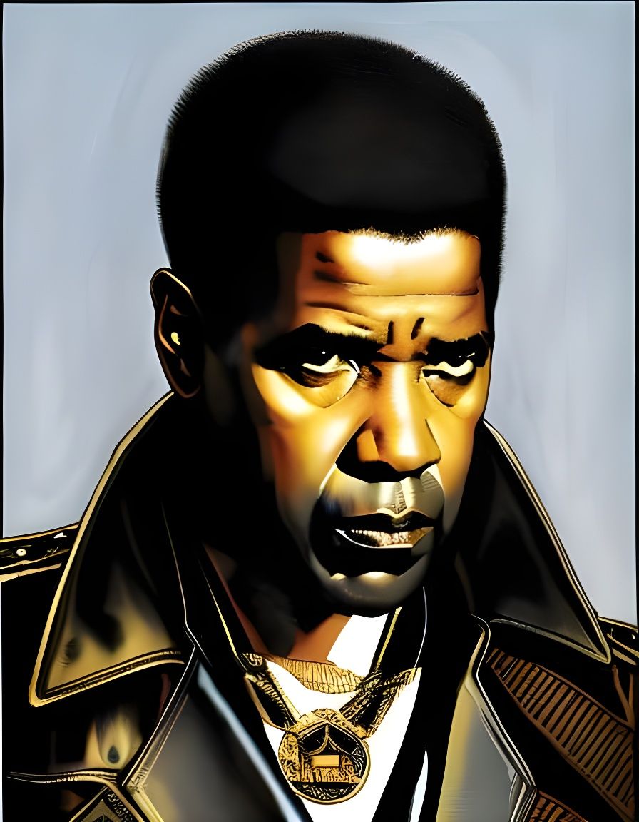 Detailed Portrait of a Person with Stubble