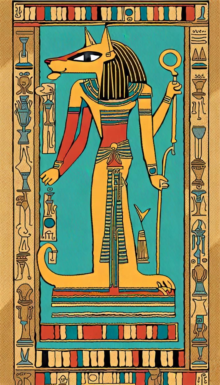 Ancient Egyptian Cat Gods in Maximalist 3D