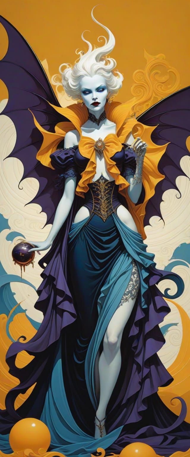 Glowing Vampire with Intricate Details