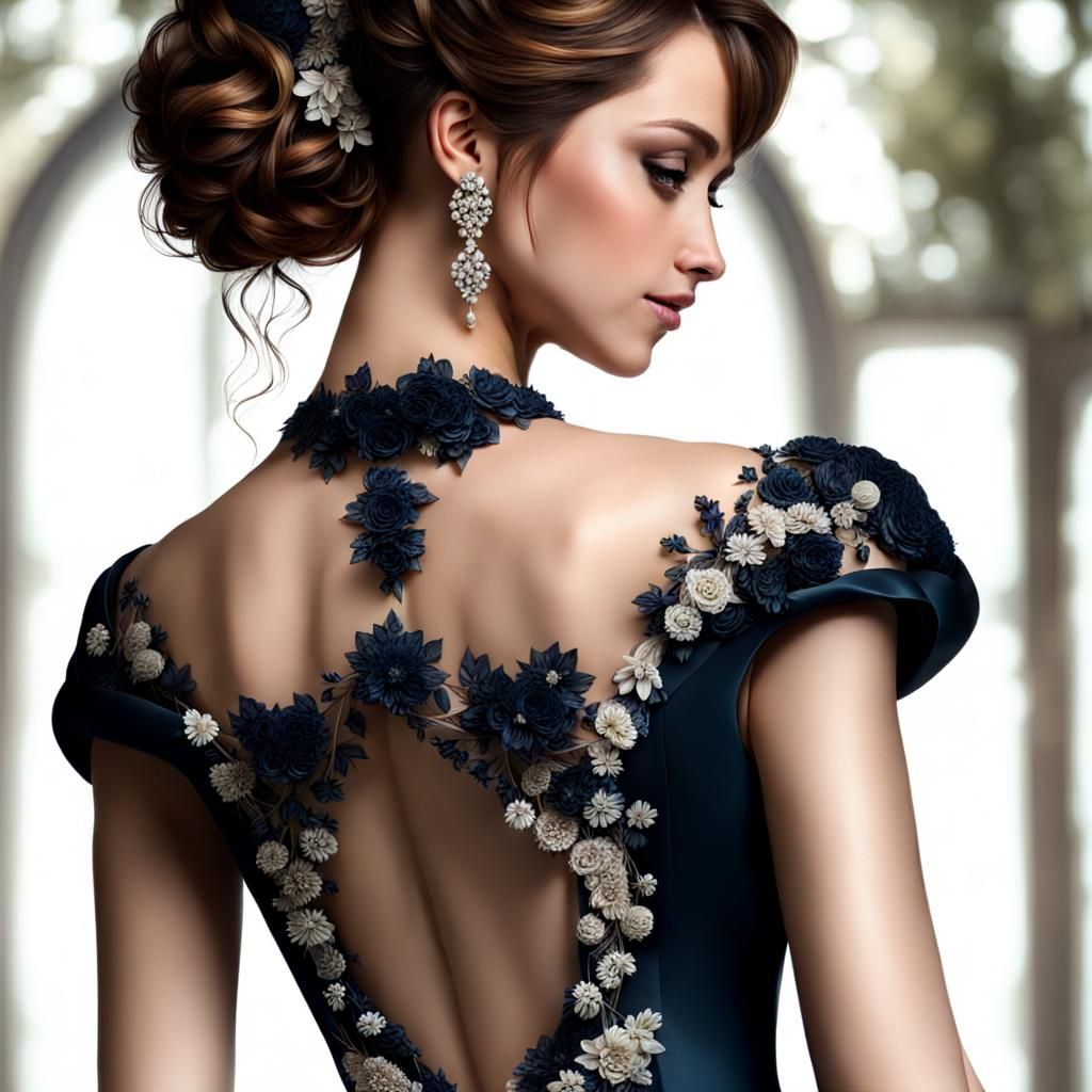 Elegant White Wedding Dress