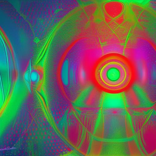 Astral Strawberry Fields Forever in Mixed Media Style