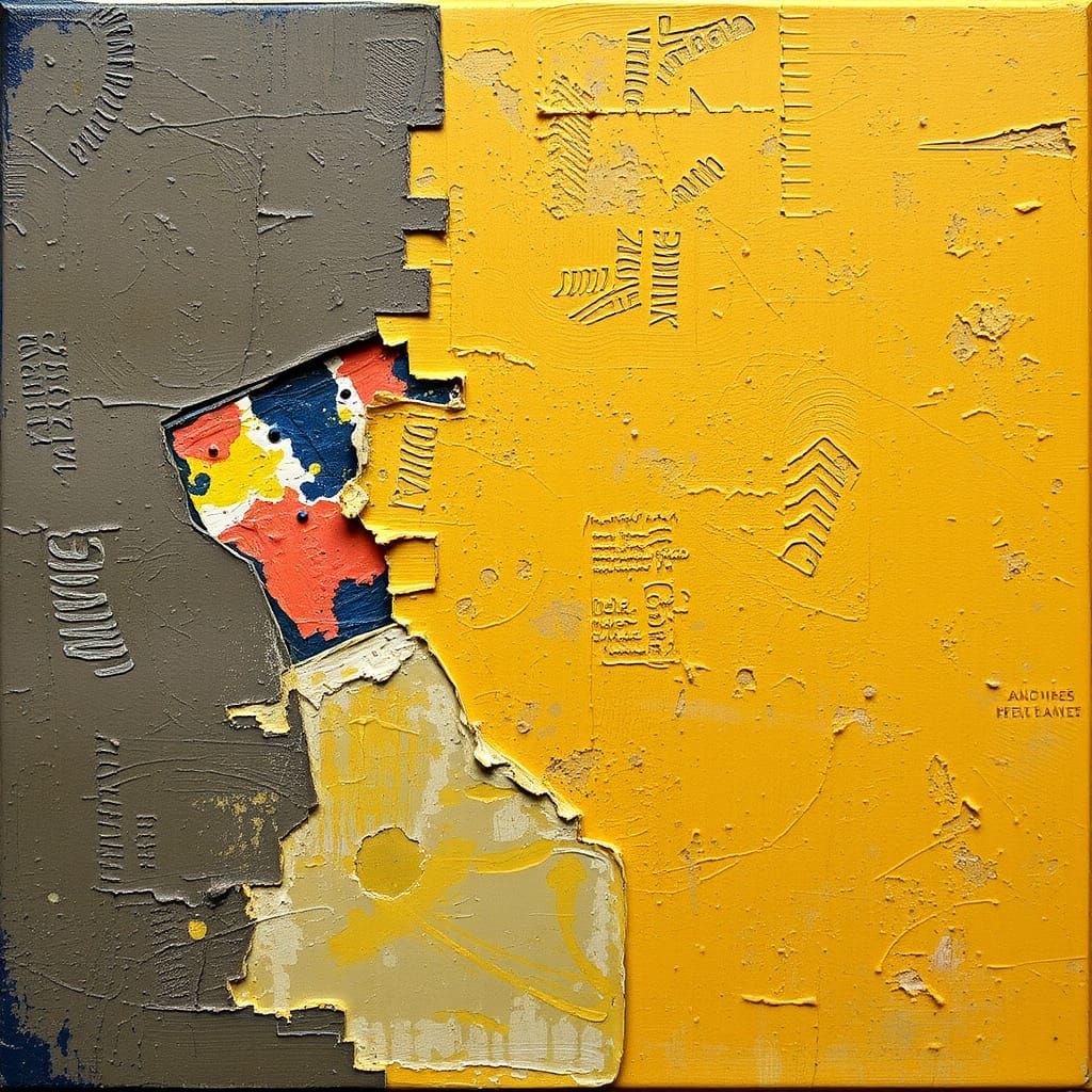 Grattage: Surrealist Painting Technique Revealing Texture