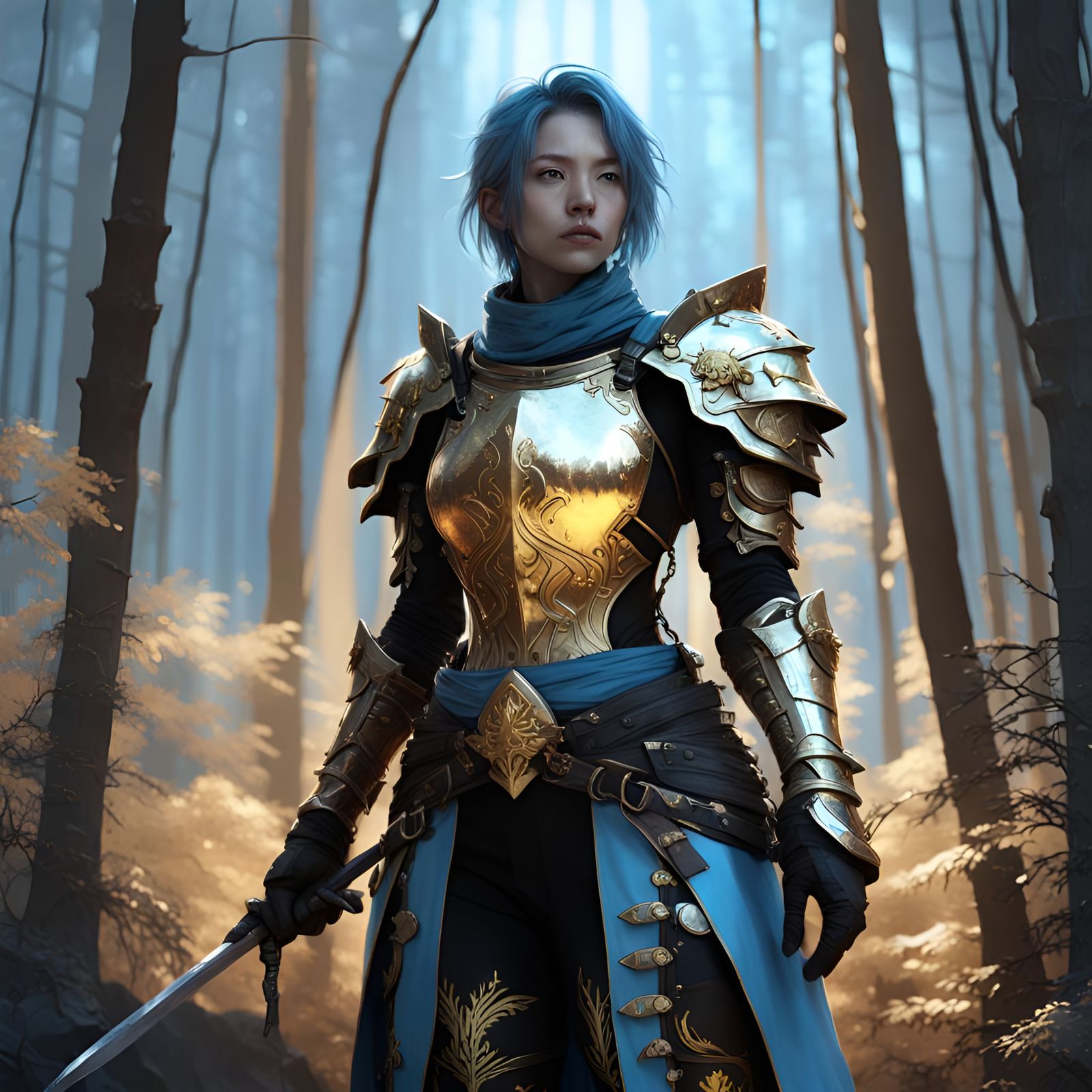 Medieval fantasy female Paladin!!